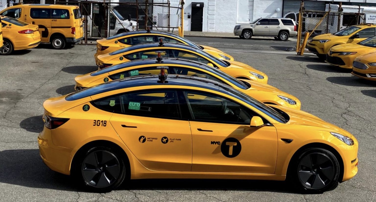 Telsa-model-3-yellow-taxi